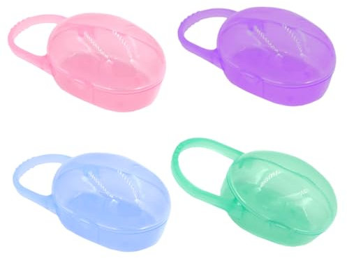 Scatola Ciucci Portatile per Contenitore Protettivo in PP per 4 Ciucci Facile e Trasportare per Mamme
