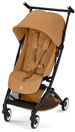CYBEX Gold Reisebuggy LIBELLE, ab 6 Monaten-ca. 4 Jahre, Cinnamon Yellow | Von ca. 6 Monaten bis ca. 4 Jahre, Ultraleicht, Einhand-Gurtsystem, Handgepäcktaugliche Größe, Kompatibel mit Babyschalen