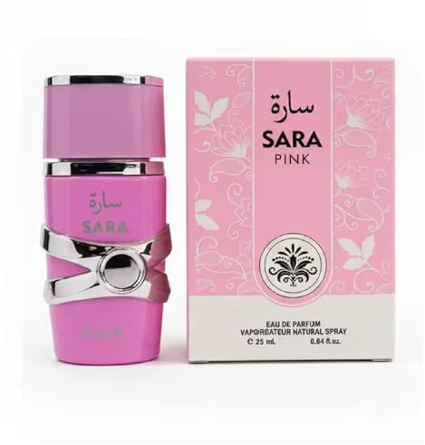 Sara Pink Eau de Parfum 25ml Profumo Arabo da Donna Spray – Fragranza Floreale e Dolce con Orchidea, Eliotropio e Mandarino