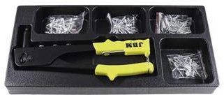 JBM 10731 Módulo de Remachadora y Remaches para Carro de Herramientas, Rojo