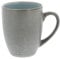 BITZ Kaffeetasse/Kaffeebecher, Tasse aus robustem Steinzeug, 30 cl, grau außen/hellblau innen