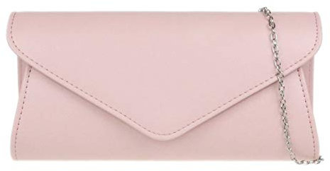 Girly Handbags Femmes Pochette Plain - Rose