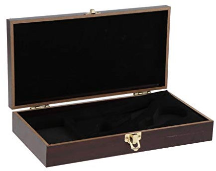 Tubayia Herren Rasierset Holzkiste Aufbewahrung Box Geschenkbox für Rasiermesser Rasierpinsel