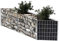 mewmewcat Gabion Basket jardinière à Gabion 120 x 30 x 50 cm pour Les Plantes de Fleurs de légumes