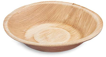 The Good Plate - 7 Areca Palm Leaf Deep Bowls (Pack of 25) | Biodegradable Plates | Compostable Eco Friendly Party Plates | Eco Friendly Disposable Plates