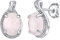 SILVEGO Orecchini da Donna in Argento 925 con Quarzo Rosa Naturale, JST14811RU