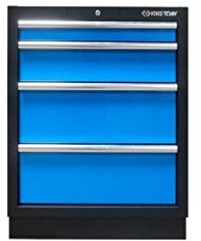 king tony - Unterschrank leer blau – 4 Schubladen – 680 x 910 x 460 mm