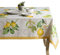 Maison d' Hermine Tischdecke, 100% Baumwolle, dekorative, waschbare, quadratische Ostertischdecke für Küche, Essen, Buffetpartys und Camping, Limoncello – Frühling/Sommer (160cm x 220cm)