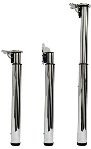 LLXNQ026 1 Pieds de Table télescopique,Pieds de Bar, Pieds de Meubles Réglables, Support Télescopique de Repliable | 50-130 cm | Pieds de Table de Levage Pliables(Size:60cm(23.6in))
