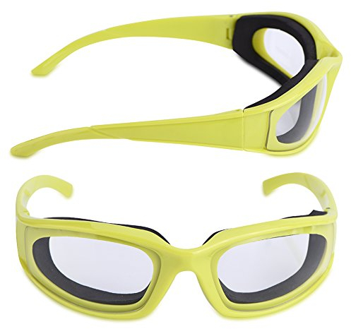 Onion Goggles Gläser, Alvinlite Zwiebel Schutzbrille mit schaumstoff, Winddichte Zwiebelbrille Zwiebel Brille Schutzbrille Augen Protector Küche Zubehör Grillen