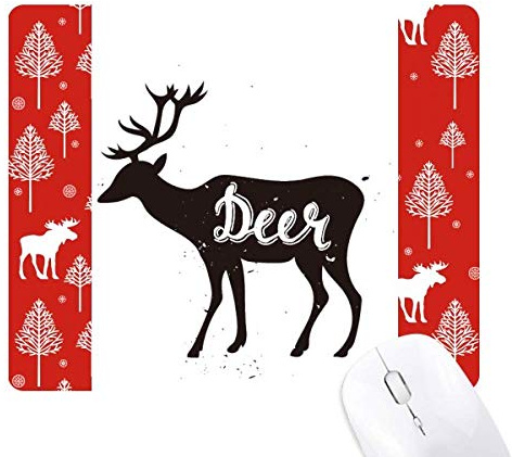 l'ombre de cerfs animaux noir et blanc. la souris noël woods - forêt