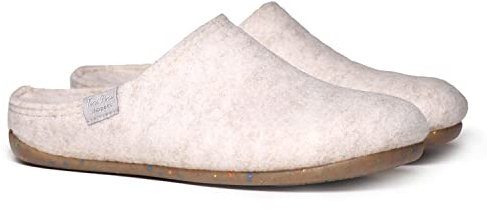 TONI PONS Chausson de maison femme en feutre recyclé - MONA-FR - Ecru, 36 EU
