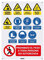 Oedim Lot de 2 panneaux de signalisation pour travaux - 70 x 100 cm - Fabriqué en verre