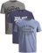 JACK & JONES Herren 3er-Set T-Shirts aus Baumwolle (Slim-fit Mix Opt 3, XXL)