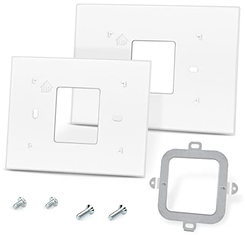 Thermostat Wall Plate Replacement for Honeywell - THP2400A1027W Wall Thermostat White Covers Assembly, Suitable for RTH9585WF RTH8560D TH9320wf5003 WiFi Smart Thermostat Back Plate