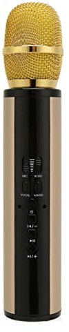 ASHATA K8 Bluetooth-Funkmikrofon, Unterstützt Tuning, Rauschunterdrückung, Ohrüberwachung, Kabelloses UHF-Handmikrofon für Karaoke-Maschine, Verstärkerlautsprecher, Mixer Usw
