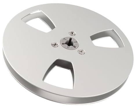 Bobine de Bande Vide de 5 Pouces, Bobine Vide Universelle de Bande Sonore de Bobine Ouverte de 3 Trous, Bobine Vide D'alliage D'aluminium pour la Réparation de Magnétophone
