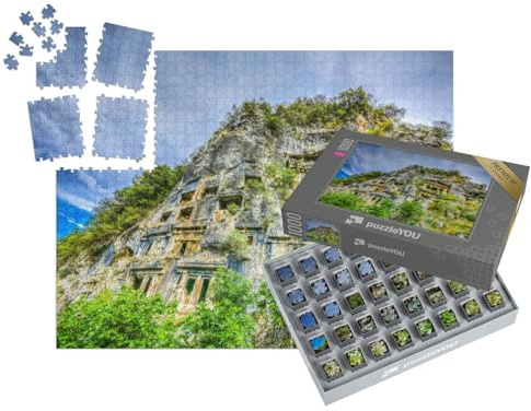 puzzleYOU: SMART Sorted® | Puzzle 1000 Teile leicht gemacht „HDR-Aufnahme aus der antiken Stadt Telmessos in Fethiye“ – aus der Puzzle-Kollektion Türkei