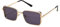 WDZAYXC Klassische Rechteckige Sonnenbrille Retro Metallrahmen Gläser Vintage Rechteck Sonnenbrille für Damen und Herren(Gold/Grau)