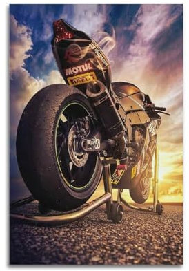 JLTC Sport Motorrad Poster YZF-R6 Superbike Cafe Racer Poster Dekorative Malerei Leinwand Wandposter und Kunstdruck Moderne Familie Schlafzimmer Dekor Poster 30 x 45 cm