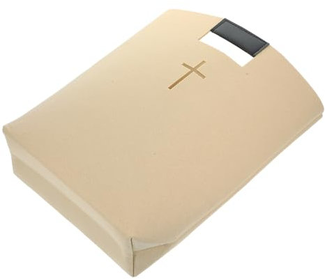 EXCEART Custodia per Il Trasporto della Bibbia Borsa in Feltro Borsa da Chiesa di Capacità per Bibbia E Libri Elegante Custodia con Bottone Automatico per Scuola E Ufficio