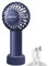 LULUWA Mini Portable Fan Powerful Handheld Fan Rechargeable, 3 Speeds Personal Small Hand Fan for Travel Makeup Eyelash Fan for Stylish Kids Girls Women (Dark Blue)