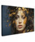 MuchoWow© Leinwand Groß 120x80 cm XXL Deko Schlafzimmer Aesthetic Leinwandbilder Wohnzimmer Gemälde Foto Geschenk Living Room Decoration Frau - Gold - Kunst - Luxus - Porträt