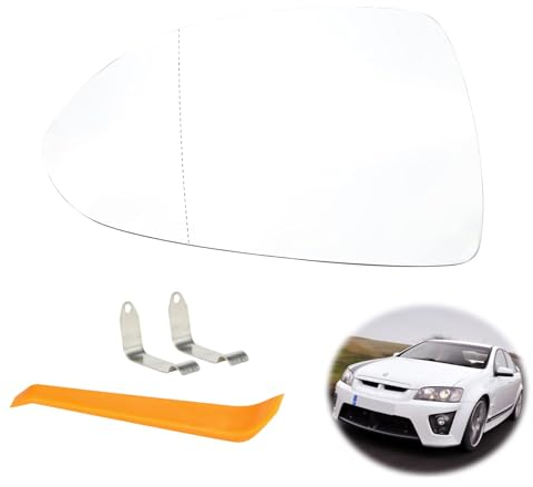 Spiegelglas Ersatz für O-p-e-l Corsa D 07.2006-08.2014/Corsa E 09.2014-06.2019 Fahrerseite beheizbar Ersatzspiegelglas Außenspiegel Asphärisch Verstellbar Rückspiegelglas ABS-Seitenspiegelglas(Links)