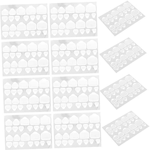 Beatifufu 20Sheets Nail Adhesive Tabs Transparent Sticky Tabs for Press Nails for Parties Events Strong Adhesive Stickers for All