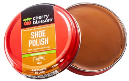 Citystores CB Light Tan Shoe Polish 40g | Carnauba Wax Leather Shoe Cream | Shine, Nourish & Protect Shoes, Boots & Trainers | Premium Footwear Care