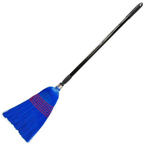 Red Gorilla Telescopic Broom Extendable Sweeping Brush Extending Handle with Deluxe Broom Head (183cm)