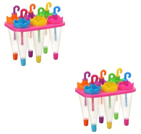 Cabilock 2 Stück 6 am Stiel Hersteller die eistaucher eisstock ice pops eisstäbchen ice Eisformen Eismaschine Formen für am Stiel Eiswürfelschale