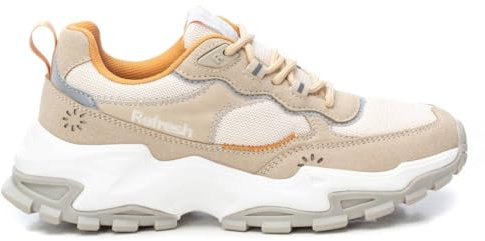 REFRESH - Zapatilla Mujer Beige - Calzado Cómodo y Versátil - Moda Casual - Modelo 17240403 (Talla 37)