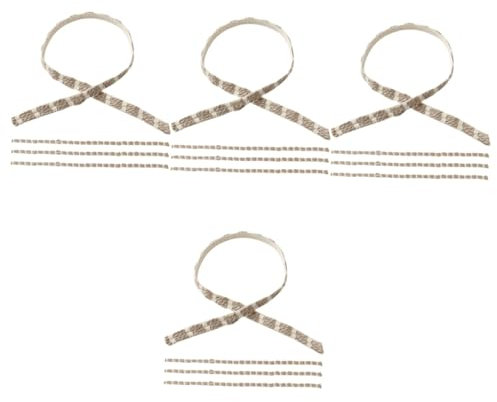 Alipis 4 Sätze Vorhangband Aus Hanfseil Herbstgirlandenperlen Schnalle Für Vorhang Magnetische Raffhalter Für Vorhänge Gardinenhalter Fensterjalousien Für Zu Hause Zurrgurt 4 Stück * 4