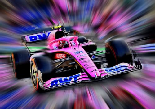 CALVENDO Poster 42,0 x 29,7 cm Querformat Der Franzose Esteban Ocon gewann erstmals 2021 einen Grand Prix und startet für das Team Alpine F1.| Bilder, Kunstdruck, Wandbild, Wanddeko, Prints ohne Rahme