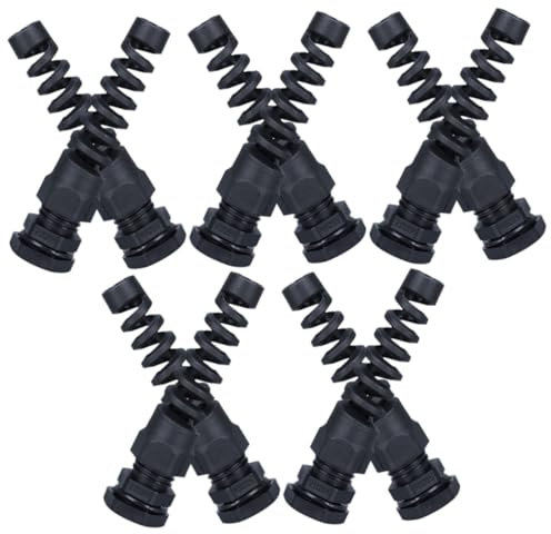 HOMSFOU 10pcs Bending Resistant Cable Connector Hide Wires Wall Heatproof Sleeve