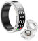 Anneau Intelligent De Suivi De La Santé avec Écran D'affichage LED Moniteur De Fréquence Cardiaque D'oxygène dans Le Sang De Pression Artérielle Étanche IP68 for Femmes Et Hommes(Silver,12)