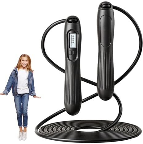 Jump Rope, Fitness Jump Rope, Smart Digital Skipping Rope, Adjustable Jump Rope, Digital Counting Jump Rope, Home Gym Accessories, Skipping Rope for Men, Jump Rope for Home, Indoor Jump Rope