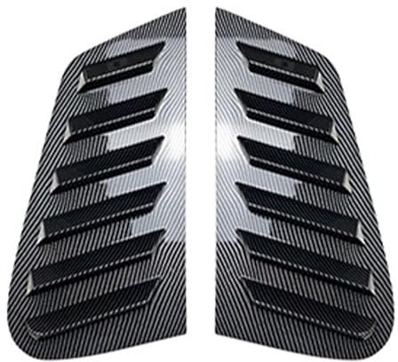 Heckspoiler Für VW Für Polo 9N 2001-2009 2 Teile/satz Hinten Fenster Viertel Shutter Abdeckung Trim Louver Seite Vent Aufkleber(Carbon look)