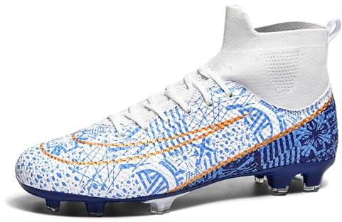 BAODLE Kinder Fußballschuhe Jungen FG/AG Outdoor Herren TF Spike Fussballschuhe Turf High-top Football Trainingsschuhe Für den Sportplatz