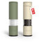 LARS NYSØM Set di 2 macina sale e pepe manuale con macina in ceramica regolabile da grossolana a fine I Set di macinini per spezie di design (Green/Beige)