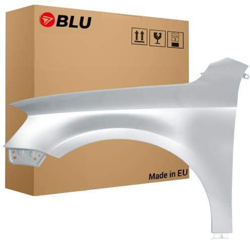 BLU Premium Kotflügel Passend für VW Volkswagen Passat B7 LA7W Links Silber | 2010-2014 | Vorderseite Vorne | Verzinkt & Lackiert | Einbaufertig