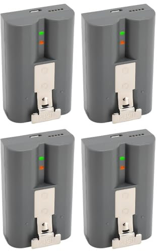 8000mAh Li Ion Replacement Battery for Doorbell Camera, Upgraded Rechargeable Battery with Overcharge Protection, Ideal for Video Doorbell 2 3 3plus 4 Users (4Pcs)