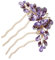 VICASKY Mises à Jour Casque De Mariage Pour La Mariée Peigne à Cheveux Pour Mariage Épingles à Cheveux De Mariage Barrette De Cheveux Peigne De Cheveux De Mariage Métal Violet,mauve