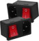 ERINGOGO 2 Piezas Corriente con Interruptor y Fusible de Compacto Oficinas y Protección Sobrecargas