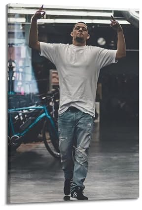 Nate Diaz Fotodruck-Poster, Wandkunst, Leinwand, ästhetische Musik- und Filmdekoration, Wohnzimmer, Schlafzimmer, 30 x 45 cm, Rahmenstil