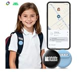 GPS Tracker für Kinder & Senioren (Android), ohne ABO, Tracker für Rucksack & Kleidung, kompatibel mit Google Find Hub, kein Monatsbeitrag