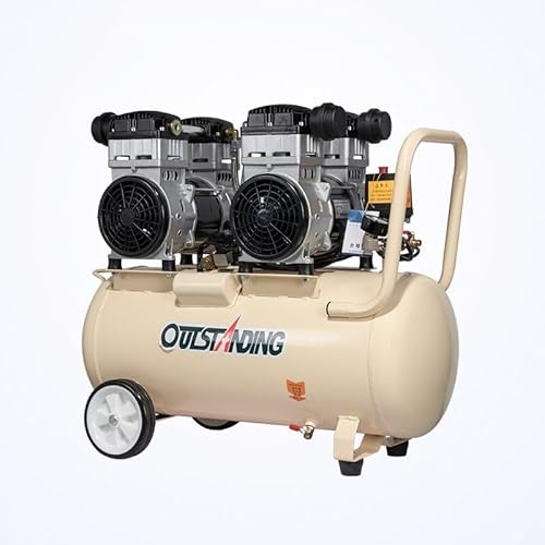 Compressore Aria Silenziose Oil-Free Outstanding OTS550W x2 50L 1100W 7 Bar Serbatoio 50 Litri 220V