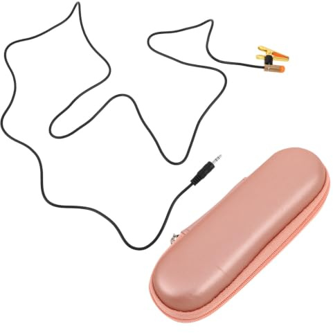 OUNONA Clip-on Pickup for Guitar and Violin with Metal Clamp and Cable, Lightweight Acoustic Instrument Microphone Adapter for Outdoor Practice and Studio Sessions