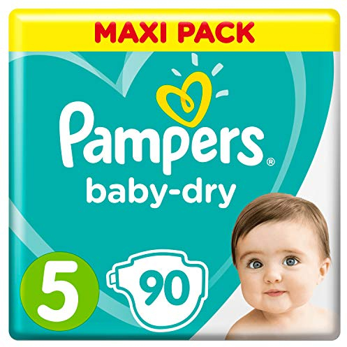 Pampers (Alte Version), Windeln, Gr. 5, 11kg-16kg, Dreier-Pack (1 x 90 Windeln)